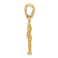 14K Yellow Gold 3-D Cactus Pendant view 2