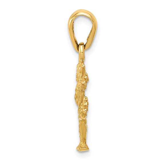 Gold Polished Cactus Pendants