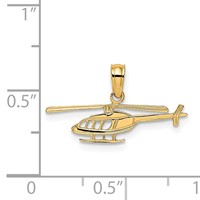 14K Helicopter Charm view 3