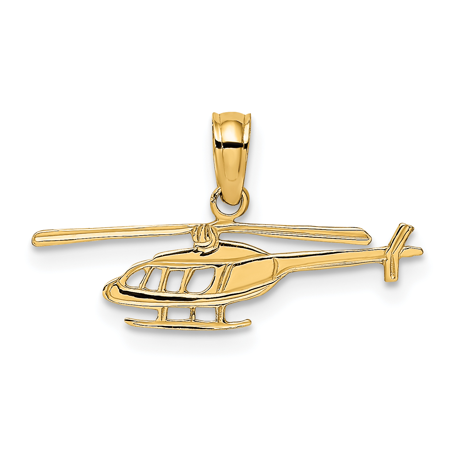 14k Helicopter Charm (D2947)