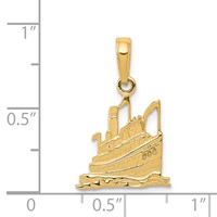 14K Cruise Ship Pendant view 3