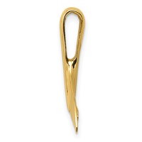 14K Yellow Gold Whale Tail Chain Slide view 2