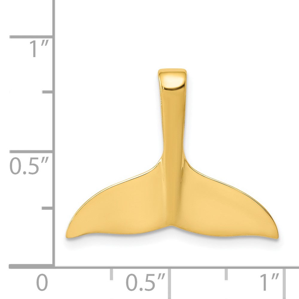 14k Whale Tail Chain Slide (D3)