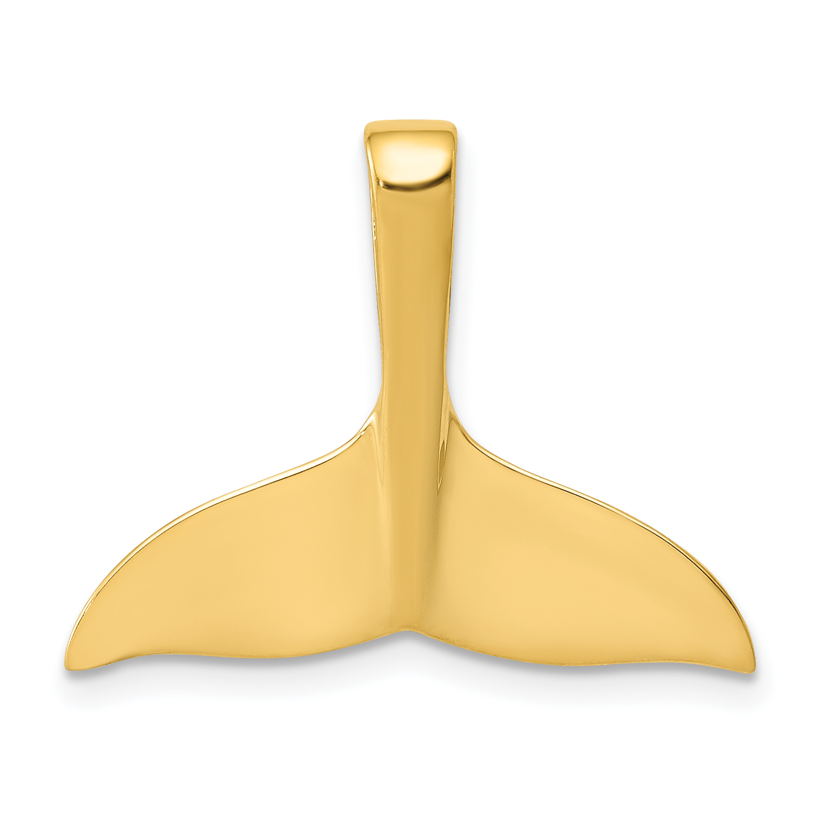 14k Whale Tail Chain Slide (D3)