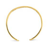 14K Yellow Gold Adjustable 3mm Milgrain Band Toe Ring view 3