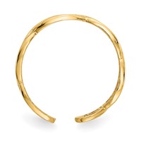14K Yellow Gold Celtic Knot Design Toe Ring view 2