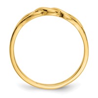 14K Yellow Gold Free Form Knot Ring view 2