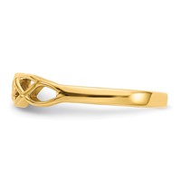 14K Yellow Gold Free Form Knot Ring view 4