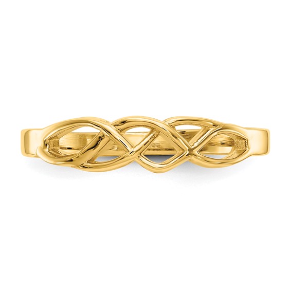 10k Free Form Knot Ring