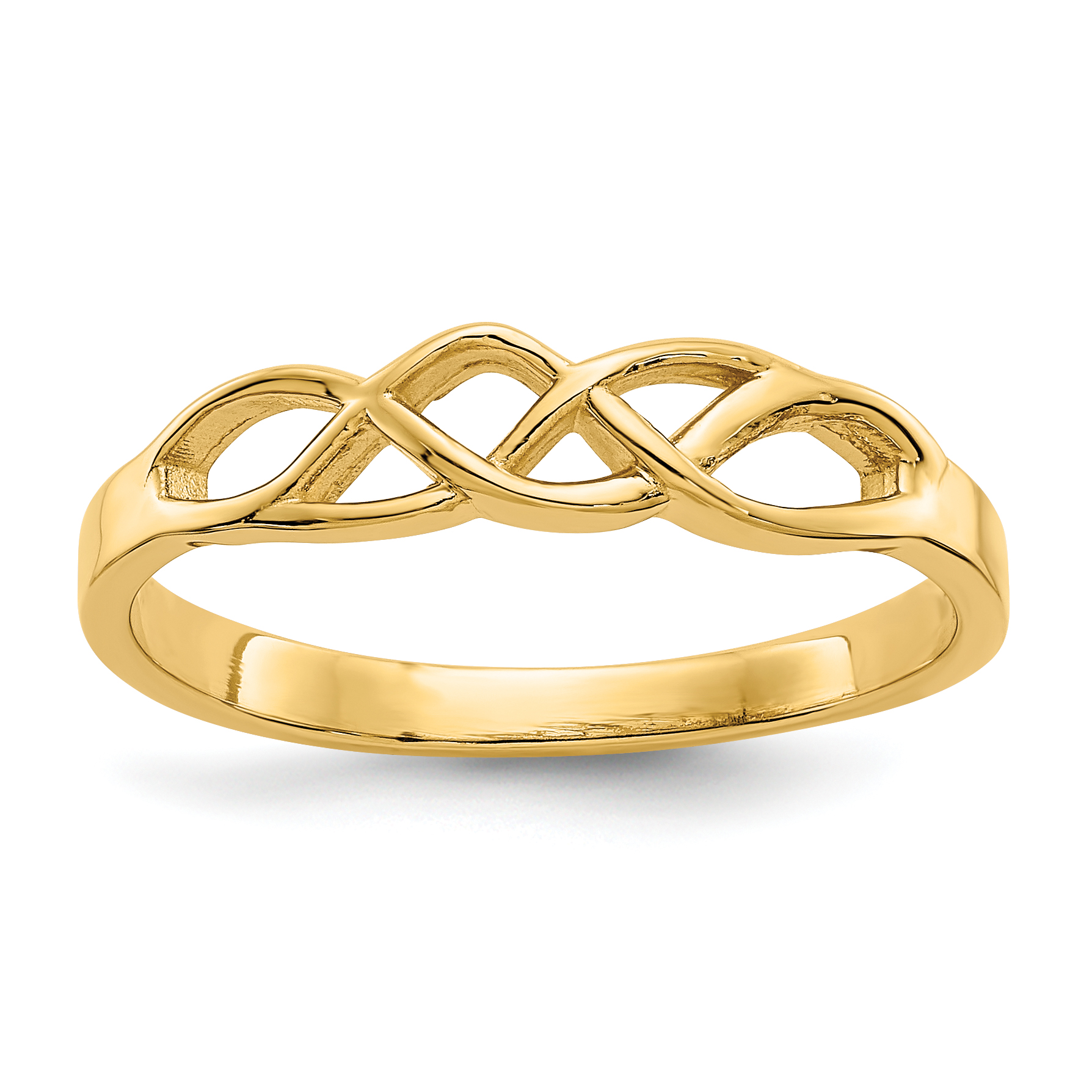 14k Free Form Knot Ring (D3094)