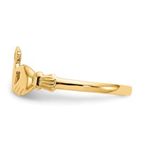14K Yellow Gold Claddagh Ring view 4