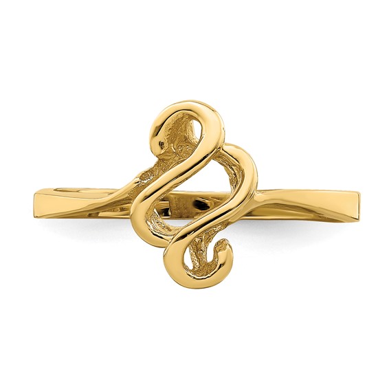 14k Free Form Ring
