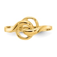 14K Yellow Gold Free Form Ring view 4