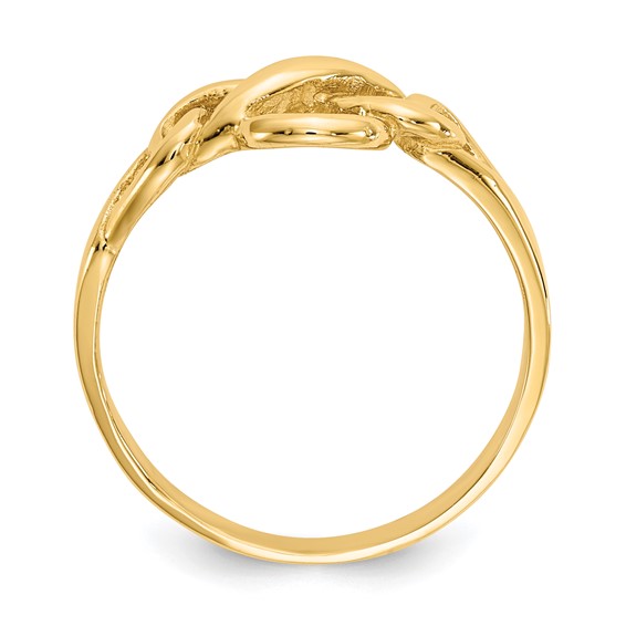 14k Free Form Knot Ring