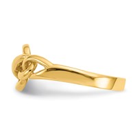 14K Yellow Gold Free Form Knot Ring view 4