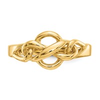 14K Yellow Gold Free Form Knot Ring view 5