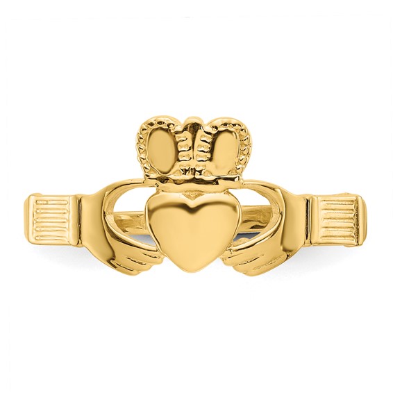 Gold Polished Claddagh Rings