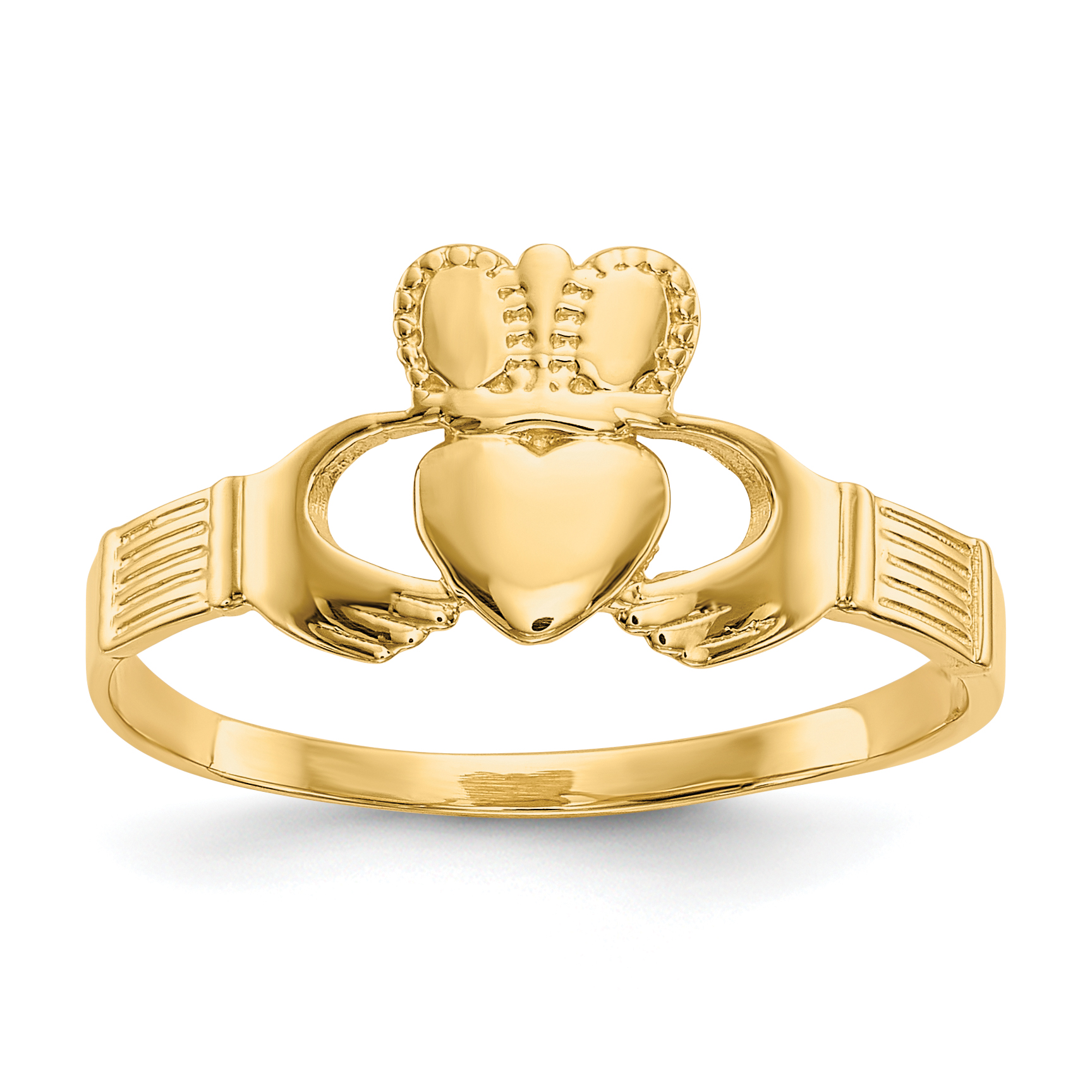 14k Ladies Claddagh Ring (D3108)