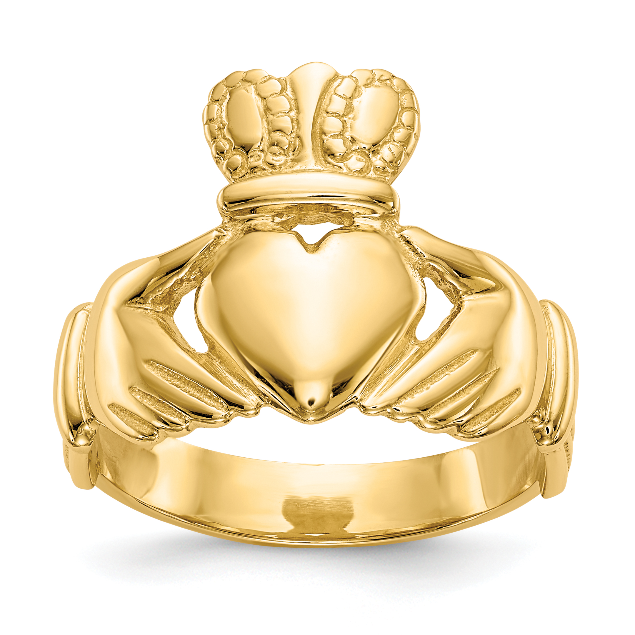 14k Men's Claddagh Ring (D3113)