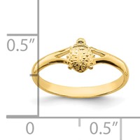 14K Yellow Gold Ladybug Ring - Size 1 view 4