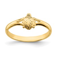 14K Yellow Gold Ladybug Ring - Size 1 view 1