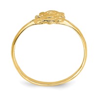 14K Yellow Gold Teddy Bear Ring - Size 2 view 2