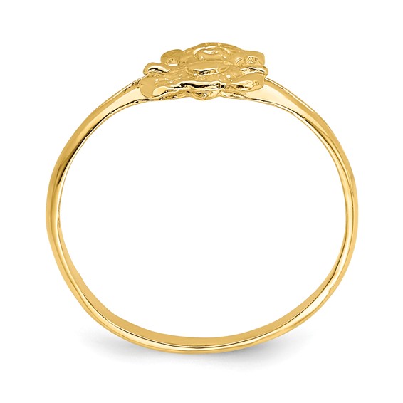 14k Teddy Bear Size 2 Baby / Childs Ring