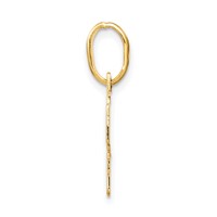 14K Yellow Gold Polished Cross Charm view 2