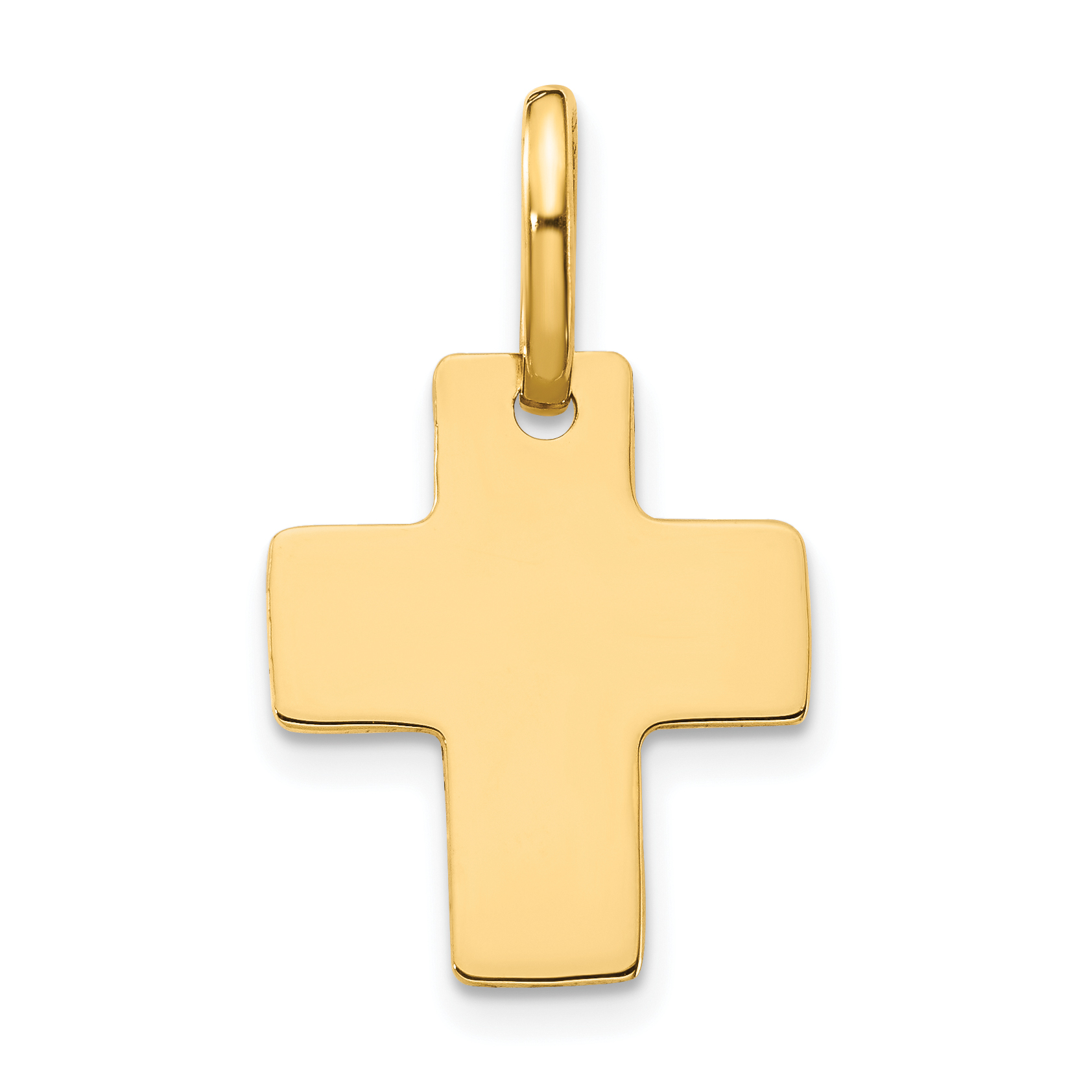 14k Polished Cross Charm (D3138)