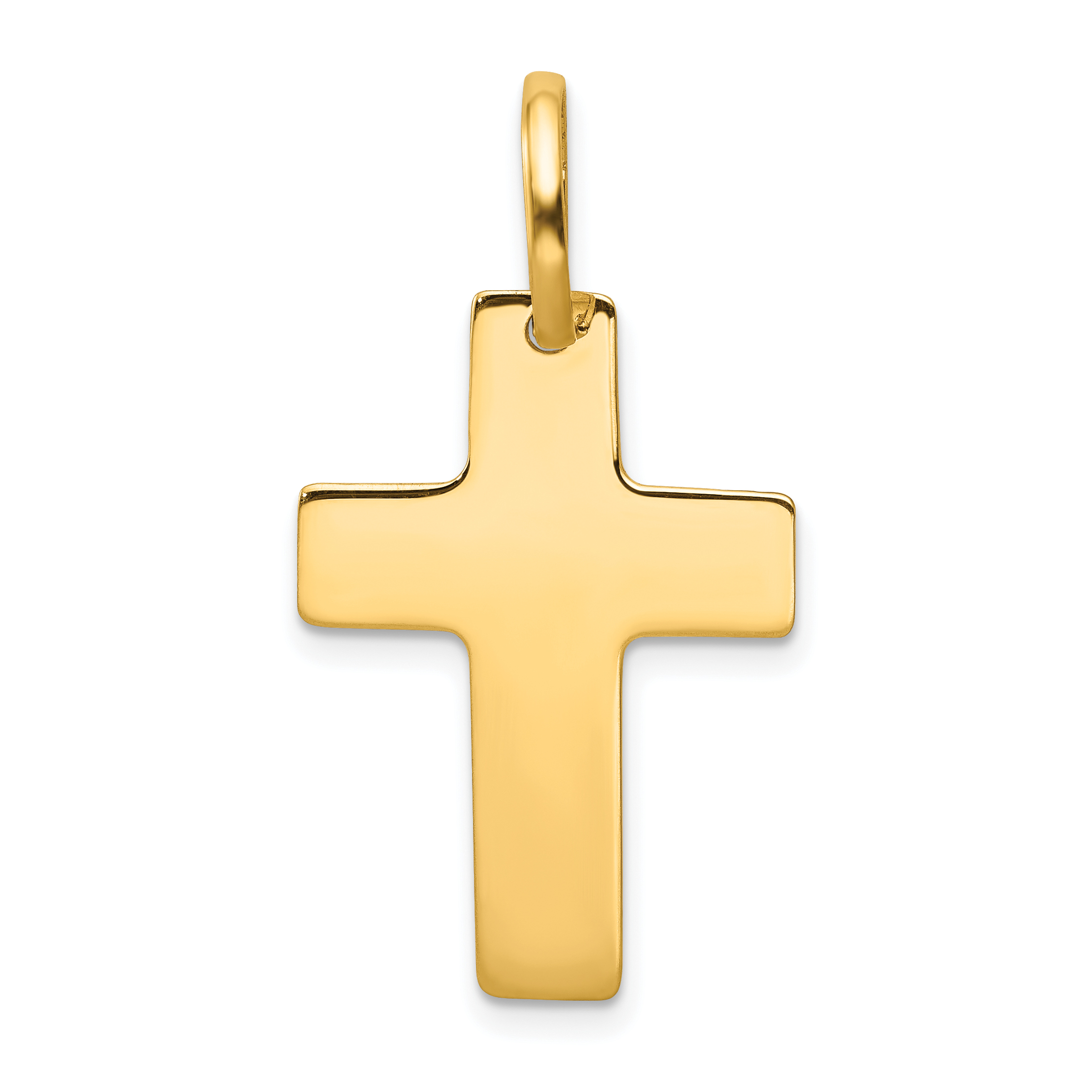 14k Polished Cross Charm (D3139)