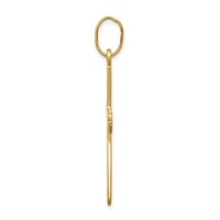 14K Polished Cross Pendant view 2