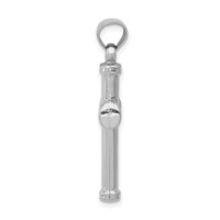 14K White Gold Polished Cross Pendant view 2