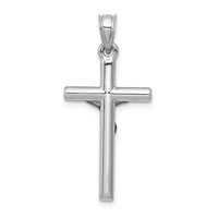 14K White Gold Crucifix Pendant view 4