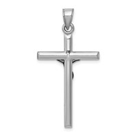 14K White Gold Crucifix Pendant view 4