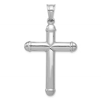 14K White Gold Crucifix Reversible to Cross Pendant view 4