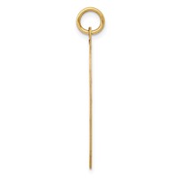 14K Yellow Gold 2-piece Engravable 24mm Heart Charm Set view 2
