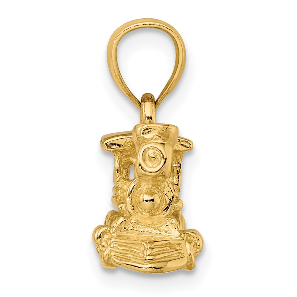 14k 3-D Locomotive Charm (D3304)