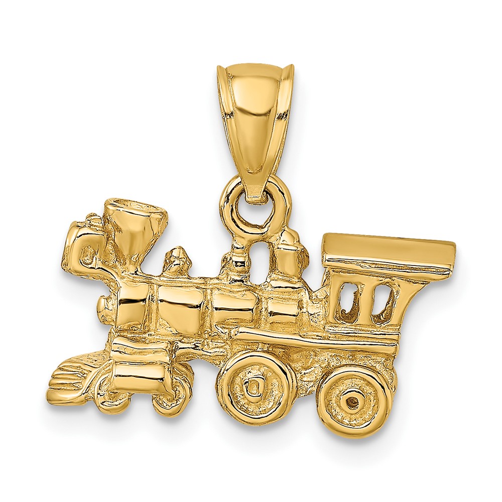 14k 3-D Locomotive Charm (D3304)