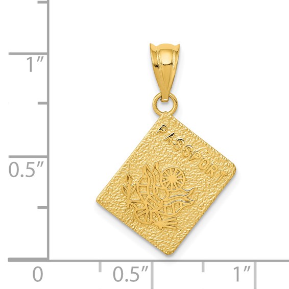 14K Passport Charm