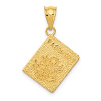 14K Yellow Gold Passport Charm view 1