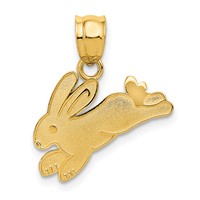 14K Rabbit Charm view 1