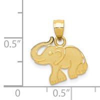 14K Yellow Gold Elephant Charm view 3