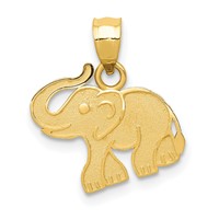 14K Yellow Gold Elephant Charm view 1