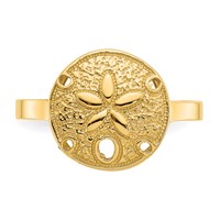 14K Polished Sand Dollar Ring view 5