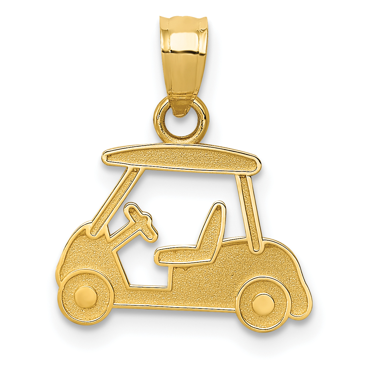 14k Golf Cart Charm (D3359)