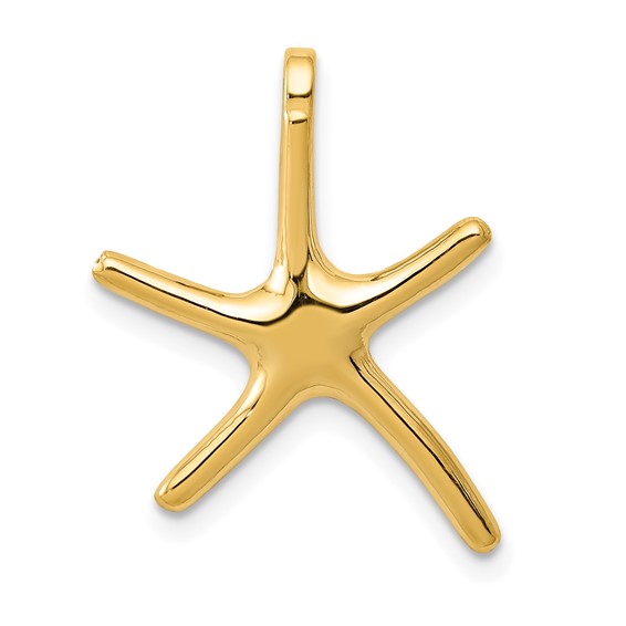 Gold Polished Starfish Pendants