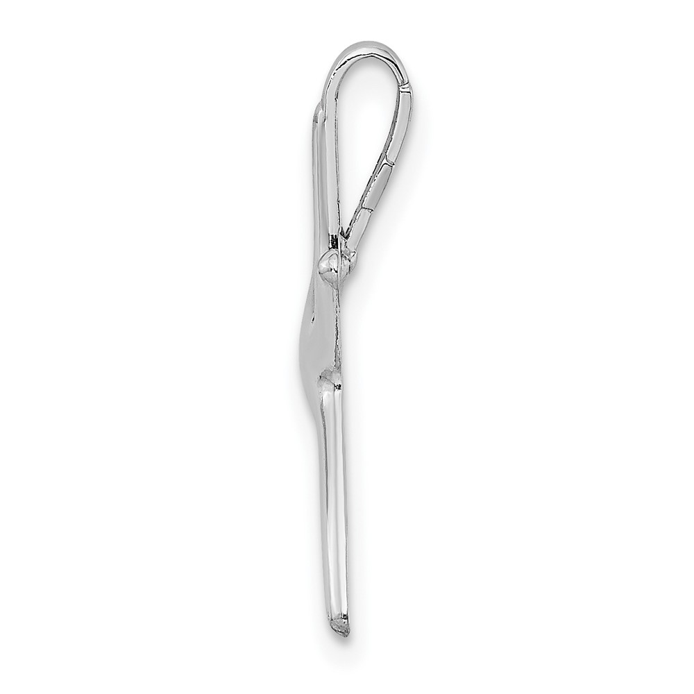 14k White Gold Starfish Chain Slide (D3362W)