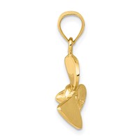 14K Yellow Gold Propeller Pendant view 2