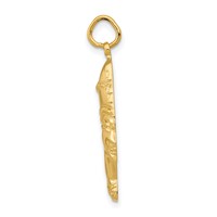 14K Yellow Gold Nefertiti Charm view 2