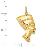 14K Yellow Gold Nefertiti Charm view 3